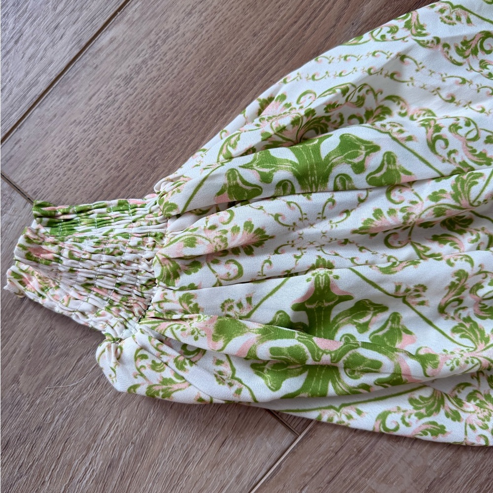 Flying Tomato Green and Pink Floral Blouse - Picture 3 of 4